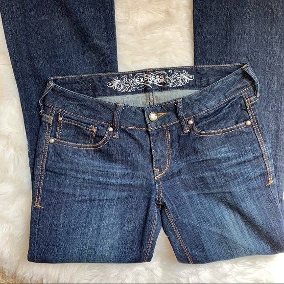 Express Stella Bootcut Jeans Stretch Low RELISTED - Picture 2 of 7
